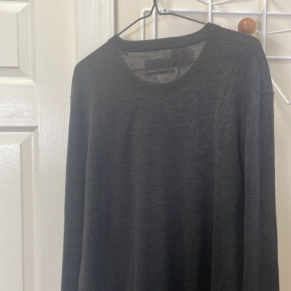 All Saints - Long Sleeve 100% Merino Sweater - Dark Grey - XL - Picture 6 of 6